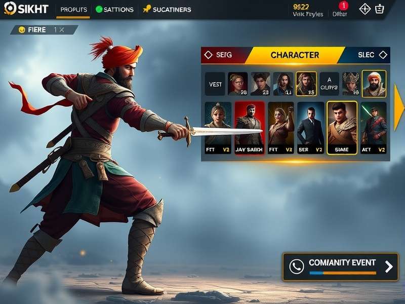 Marvelous Sikh Swordsman gameplay screenshot showing warrior combat