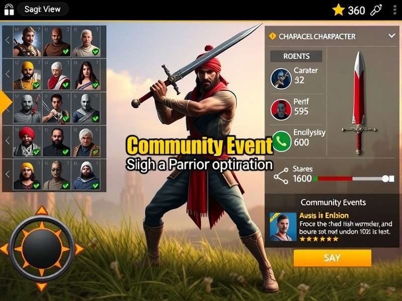 Marvelous Sikh Swordsman character customization screen